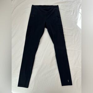 Women’s Black Hiking Outdoor Workout Smartwool Leggings Size Large L